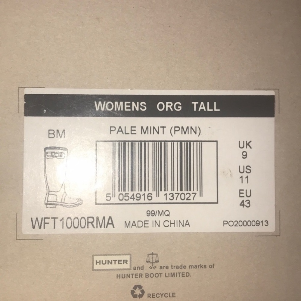 Hunter tall rain boots